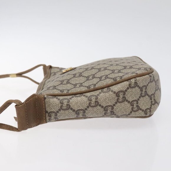 GUCCI GG Plus Supreme Shoulder Bag PVC Beige Auth - Picture 5 of 16